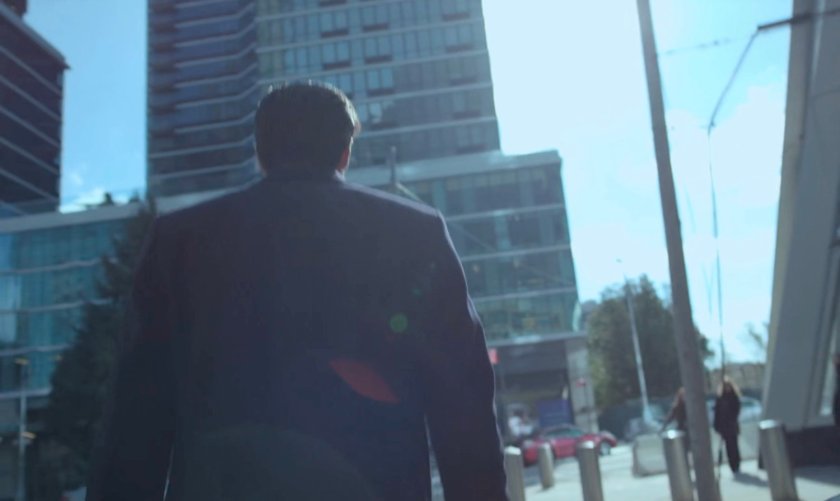 Ray Nadeem walks outside the FBI offices.