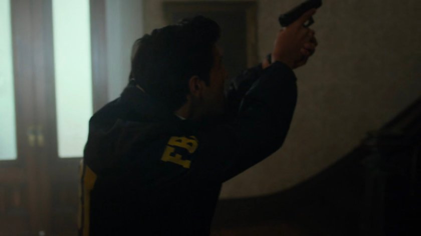 Nadeem in an FBI raid of an Albanian brownstone.