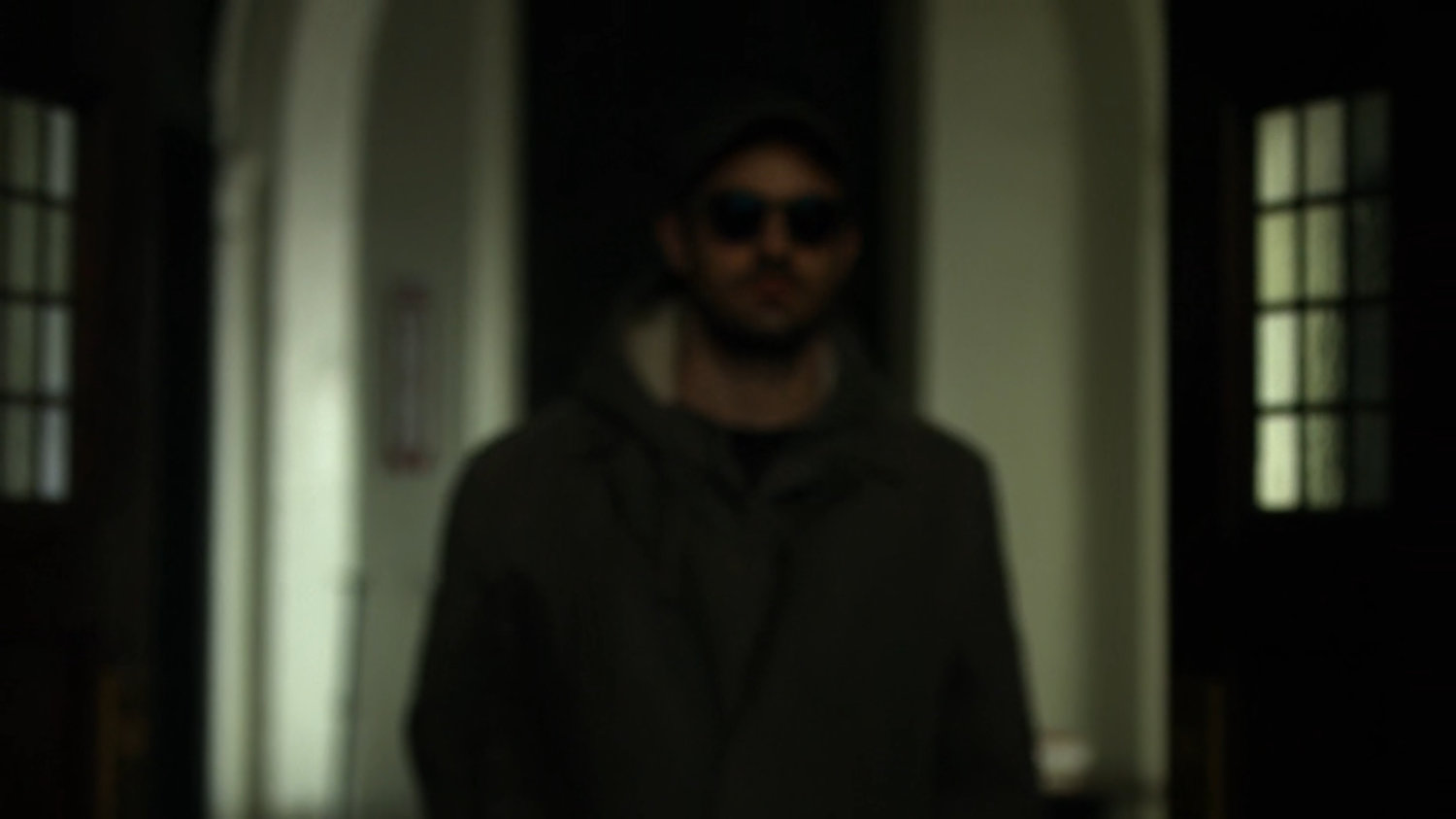 Matt entering Clinton Church.