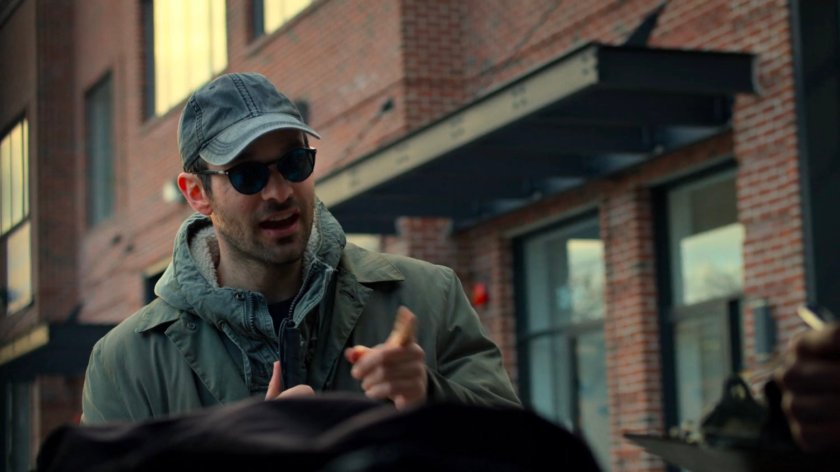 Matt speaking to driver of Happy Cleaners van.