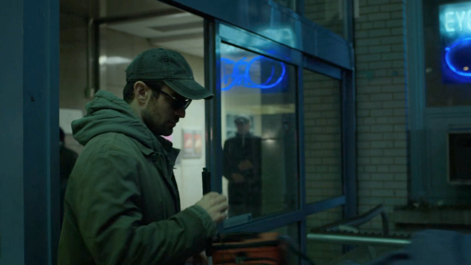 Matt exits Riverbank Hospital.