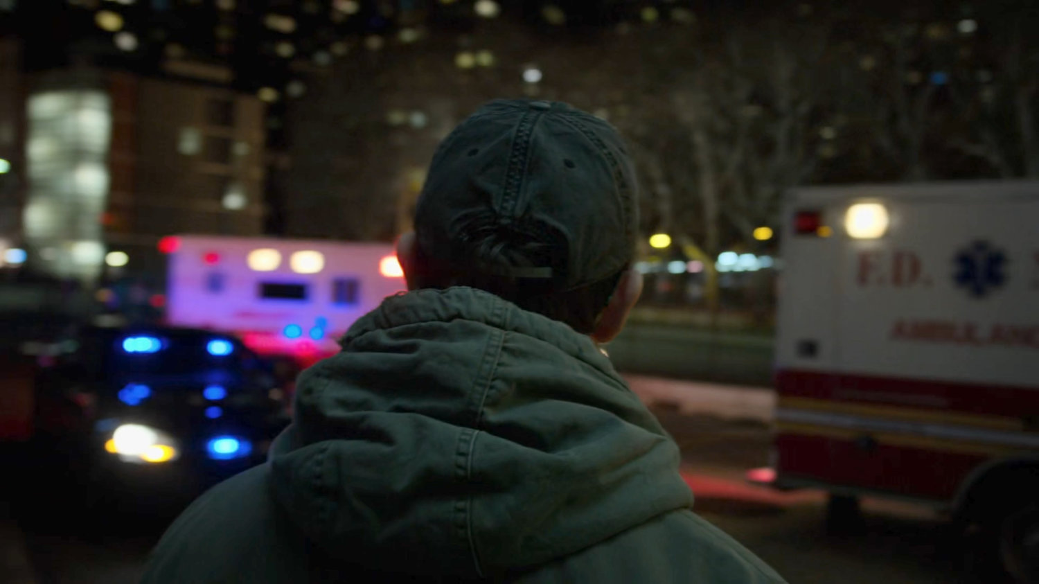 Matt exits Riverbank Hospital.