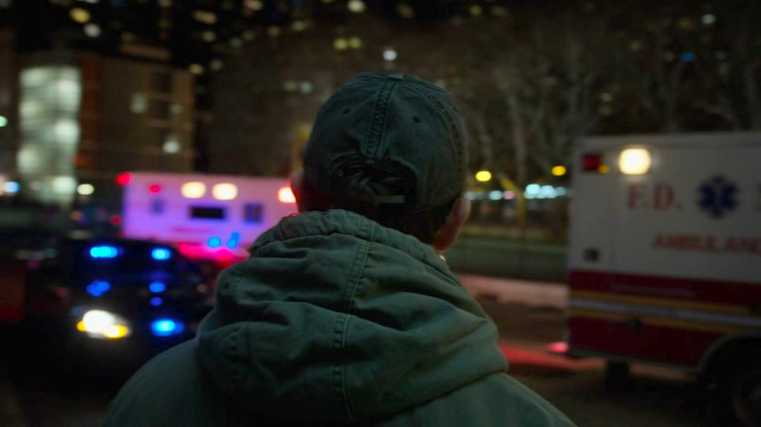 Matt exits Riverbank Hospital.