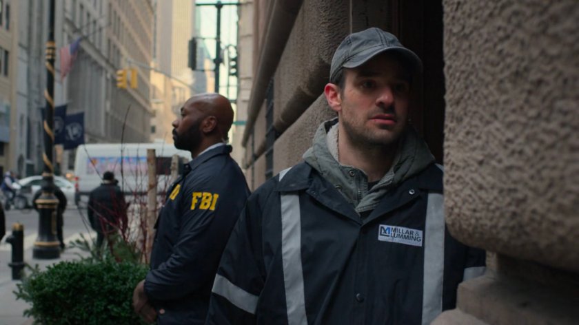 Matt enters a side door to the Presidential Hotel.