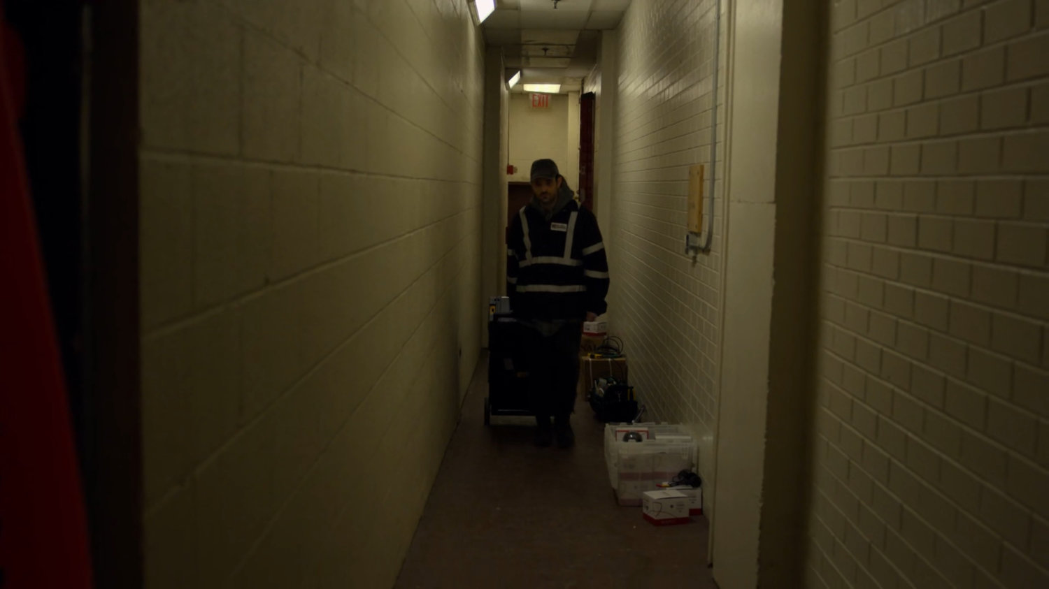 Matt in a hallway of the Presidential Hotel.
