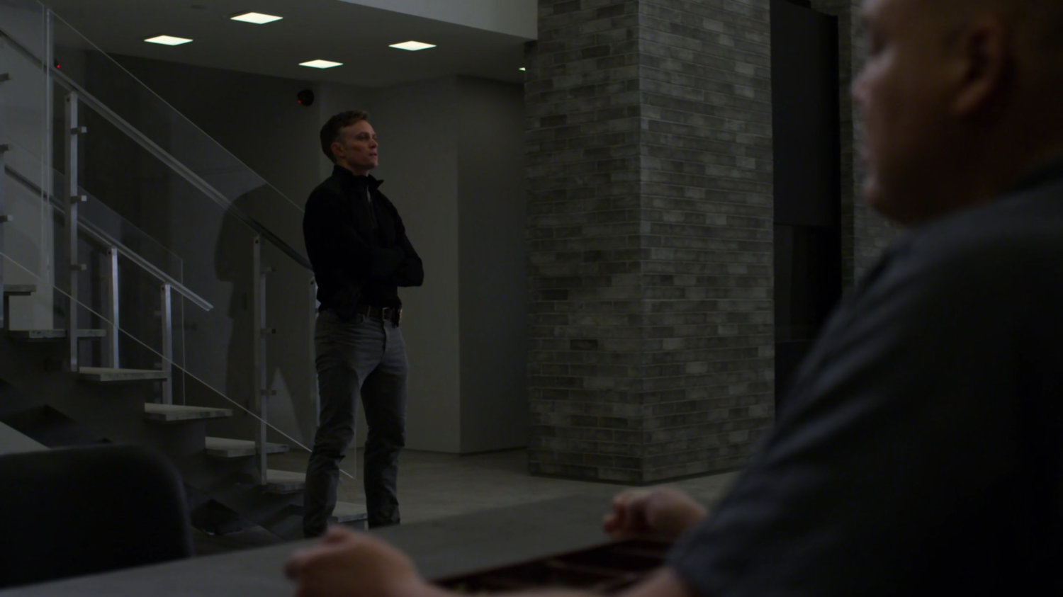 Fisk and Dex in the penthouse of the Presidential Hotel.
