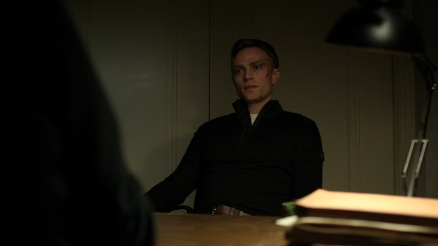 Dex speaking with his doctor.