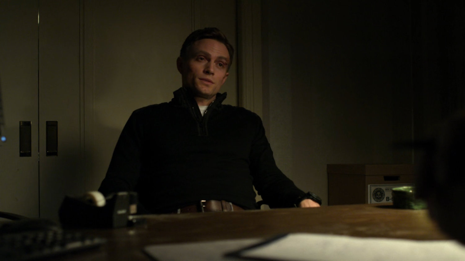 Dex speaking with his doctor.