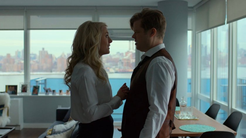 Marci and Foggy in her apartment.