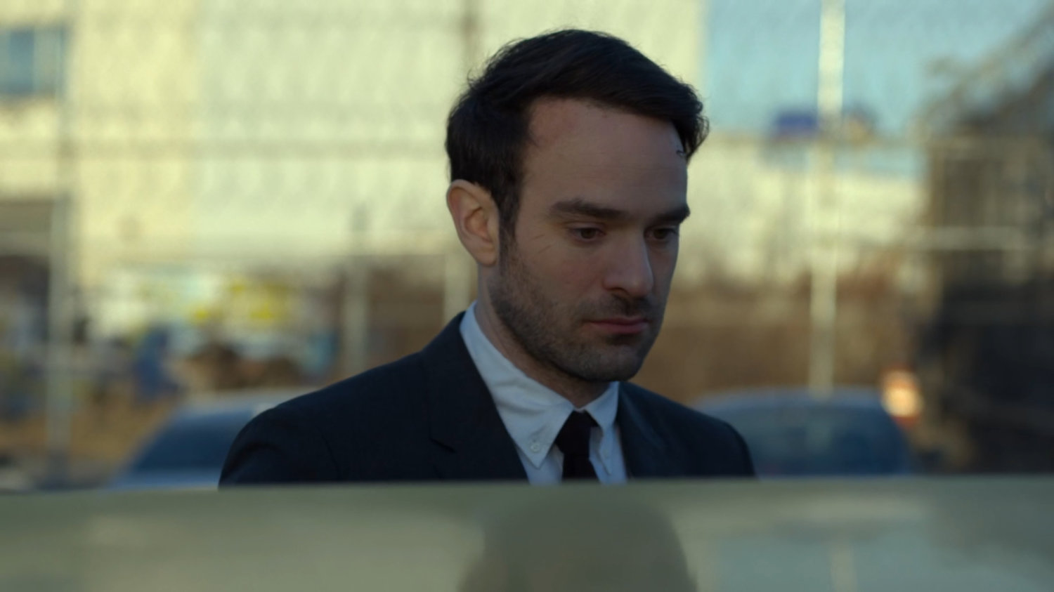 Matt exiting a cab at penitentiary.