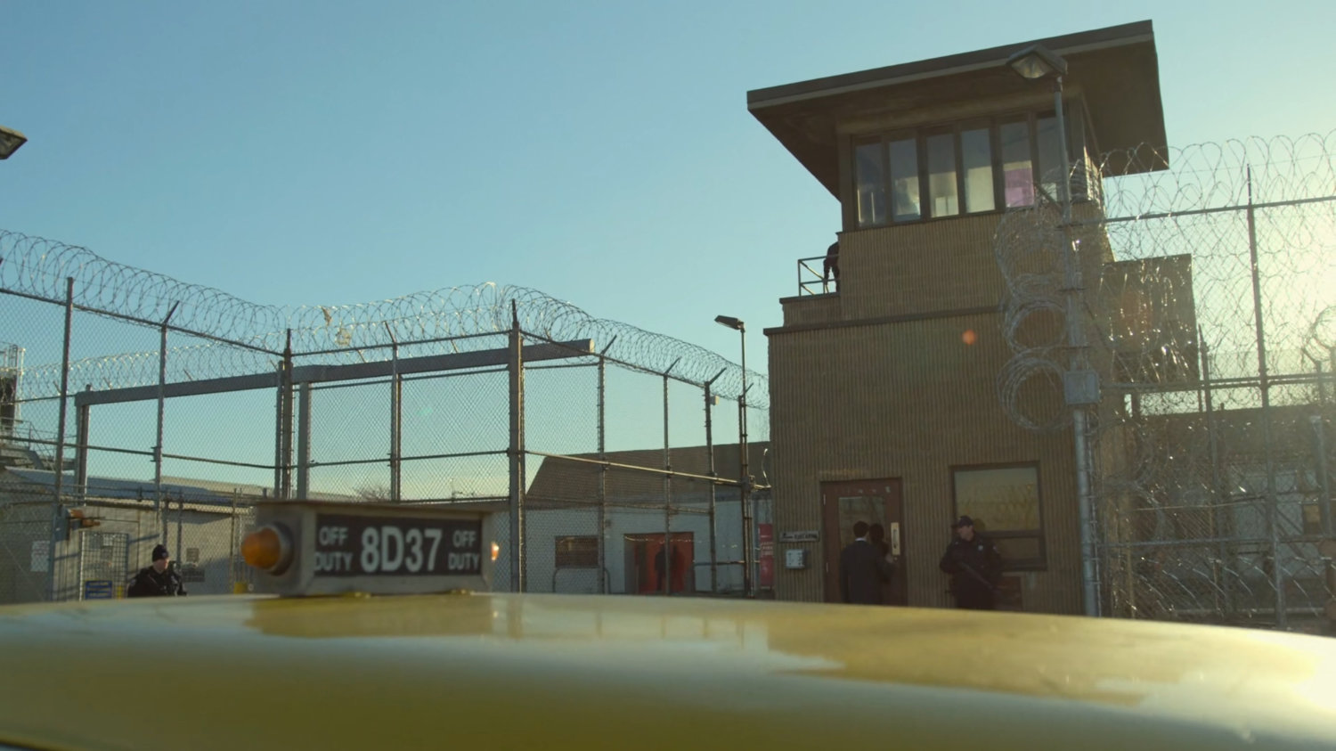 Matt entering penitentiary.