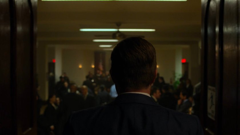 Foggy enters the police union meeting.