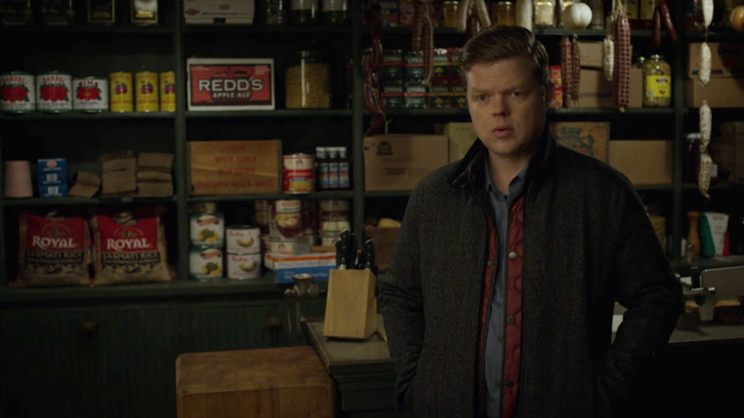 Foggy inside Nelson's Meats.