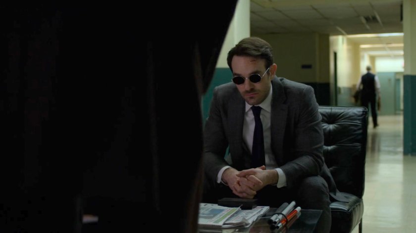 Matt and Foggy waiting at the New York Bulletin Offices.