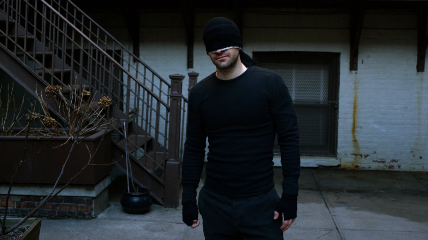 Matt outside Melvin Potter's apartment complex.