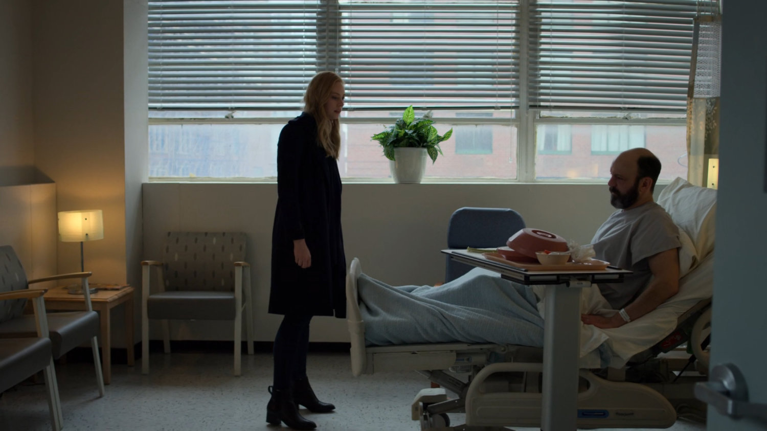 Karen and Ellison in his room at Riverbank Hospital.
