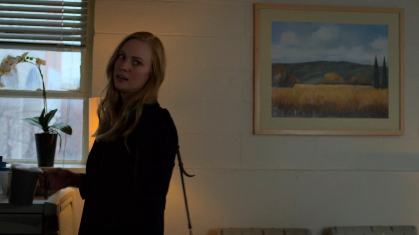 Karen in Ellison's room at Riverbank Hospital.