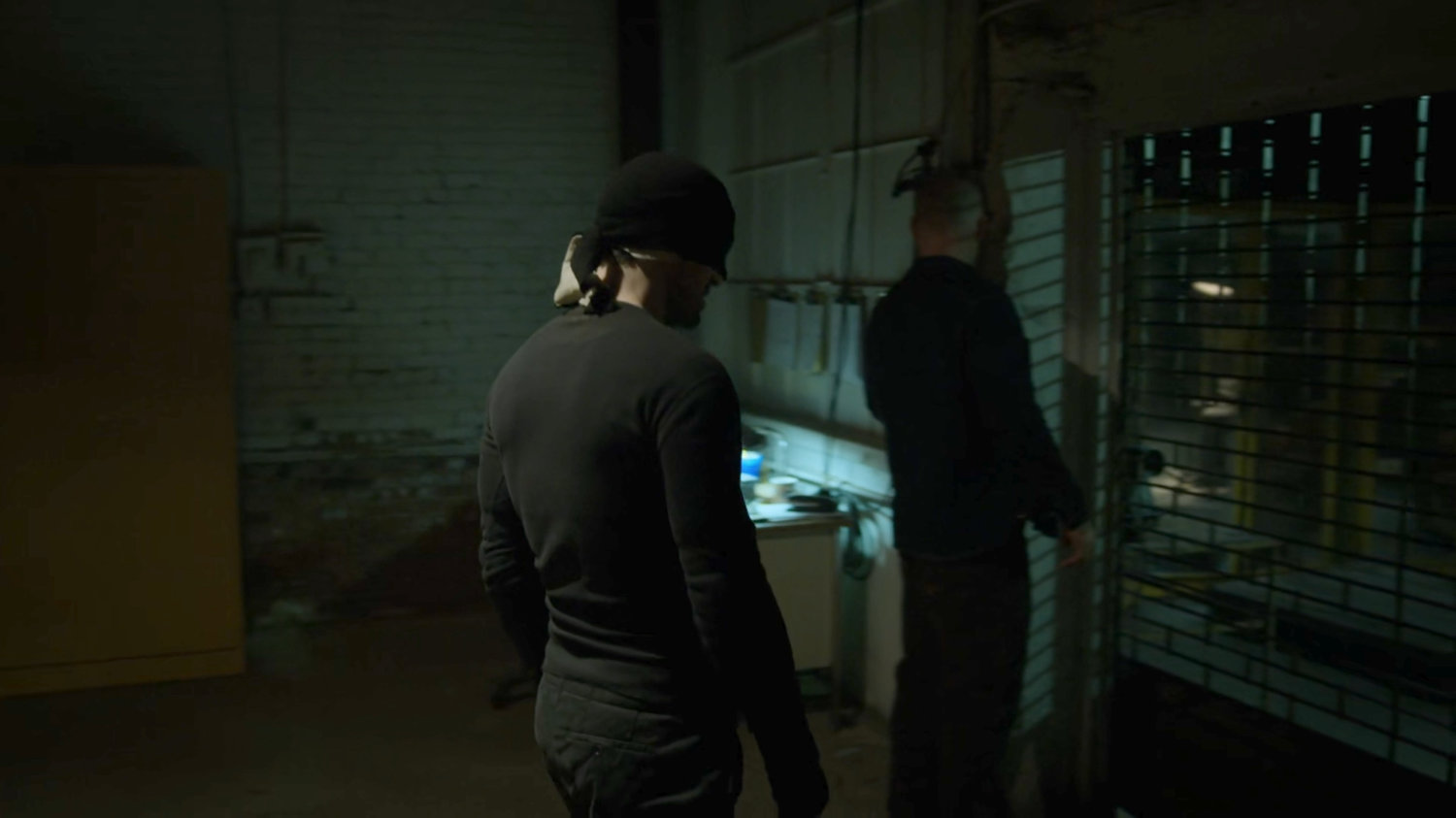 Matt and Melvin in Melvin's new workshop.