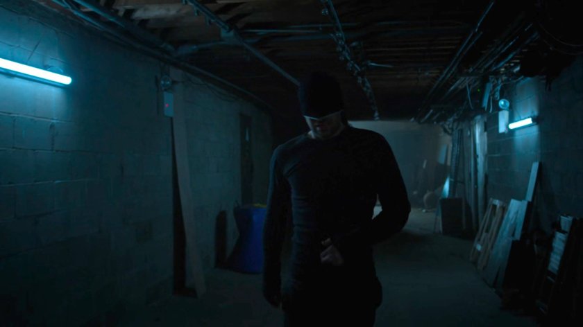 Matt in a hallway outside Melvin's new workshop.