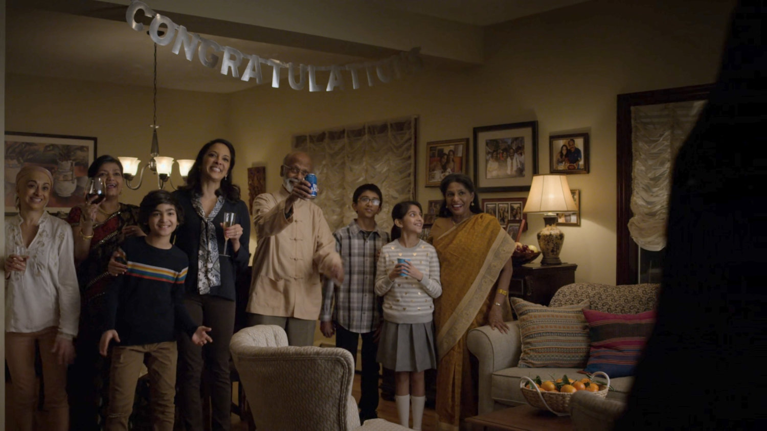 Ray Nadeem surprised by his family in his house.