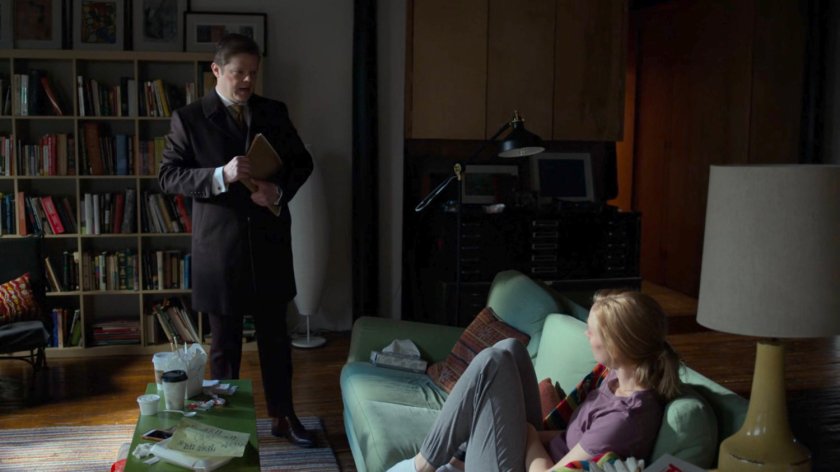 Foggy and Karen in her apartment.