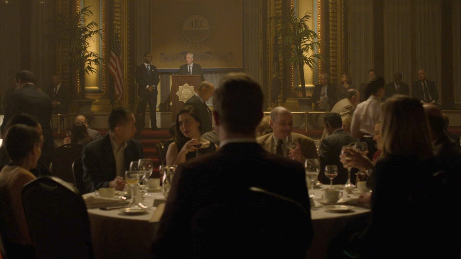 Crowd gathered in the Hell's Kitchen Club.