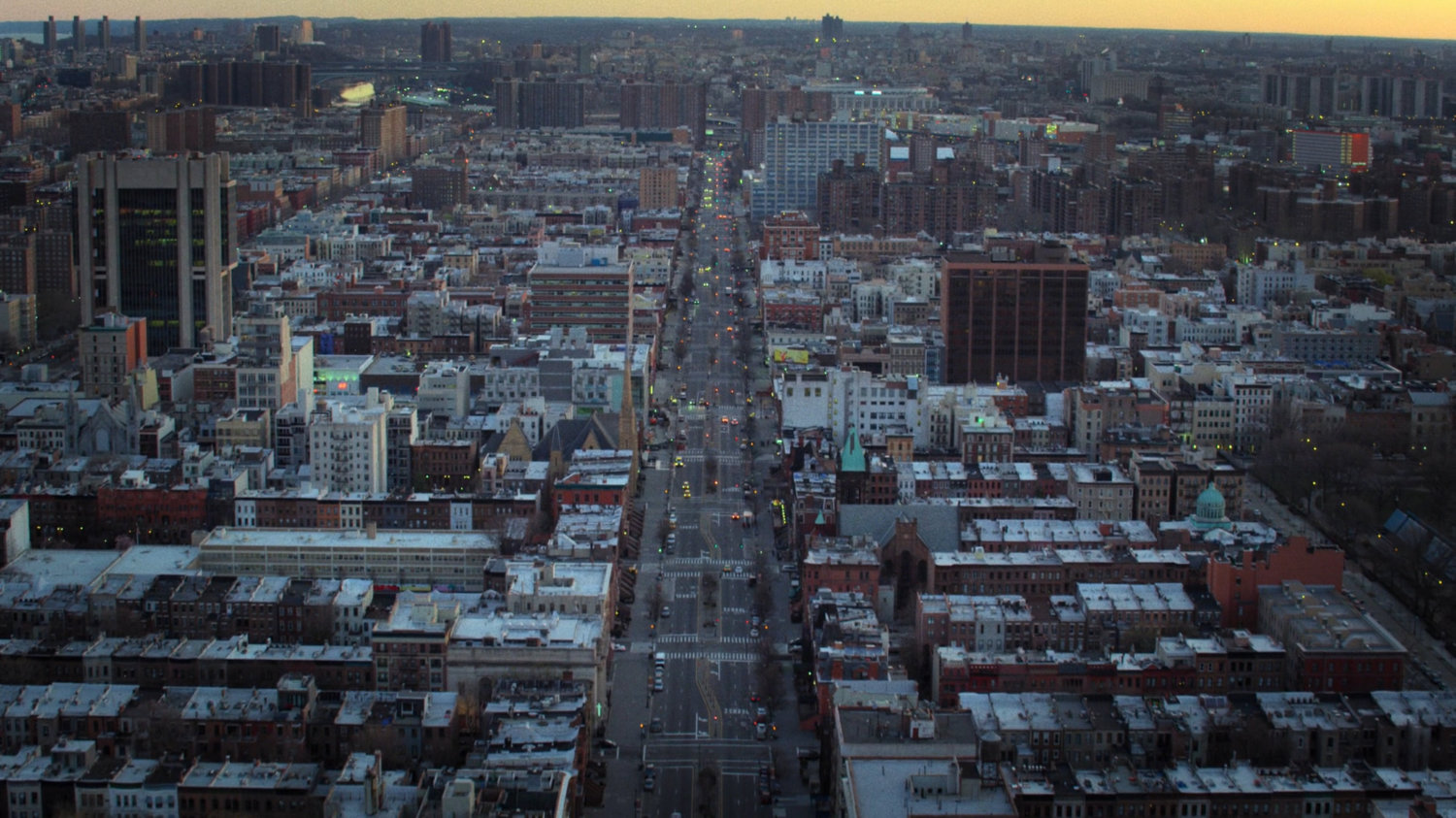 An aerial view of Harlem.