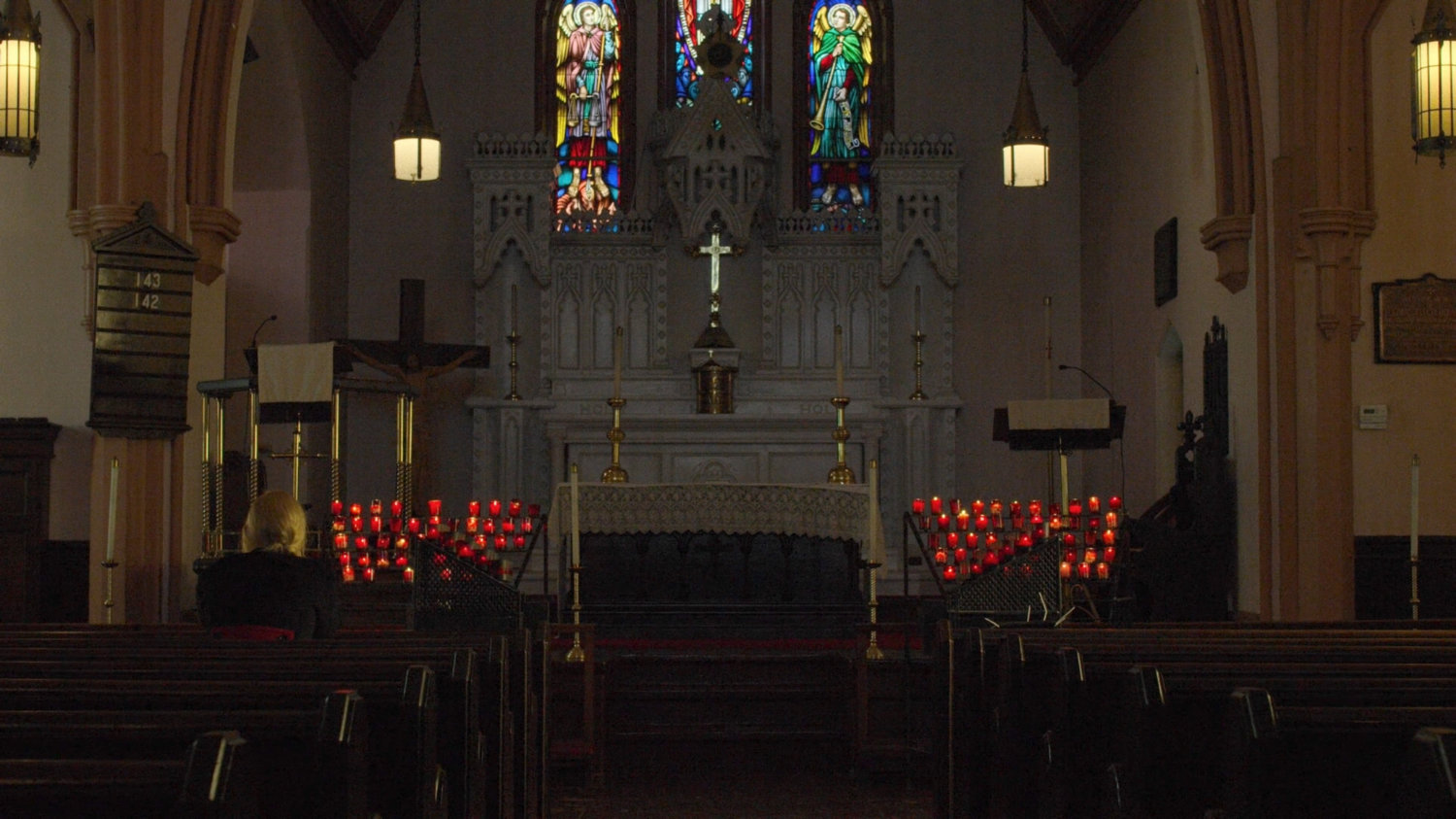 Interior of Matt's church.