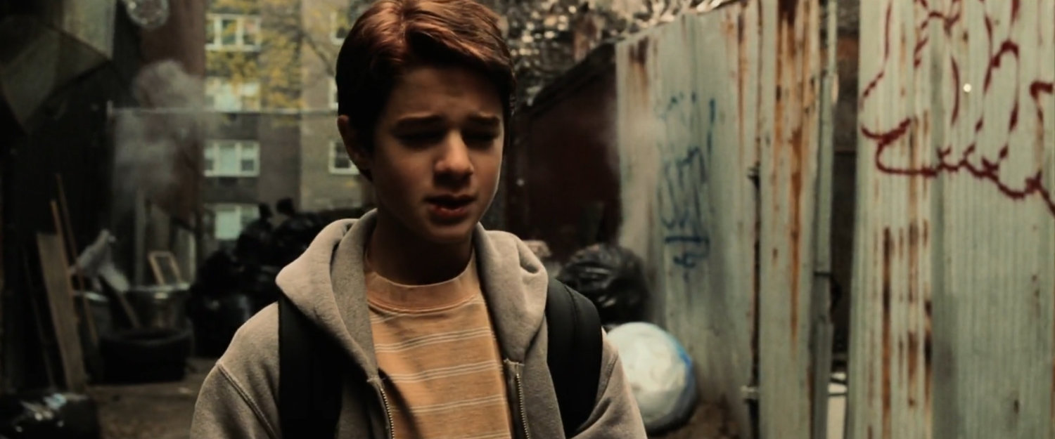Young Matt in a New York alley.