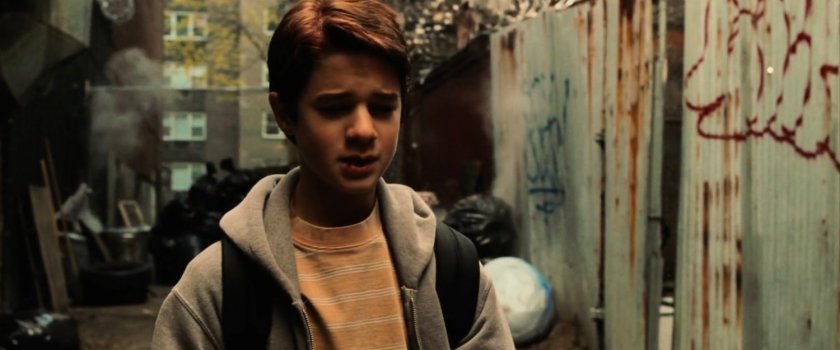 Young Matt in a New York alley.