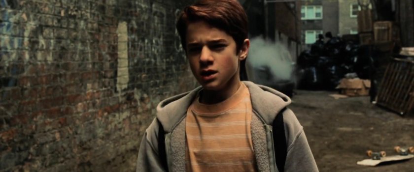 Young Matt in a New York alley.