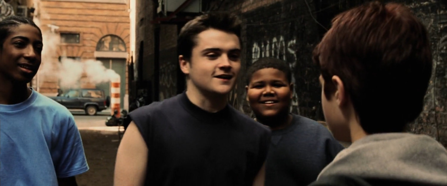 Bullies taunt young Matt in a New York alley.