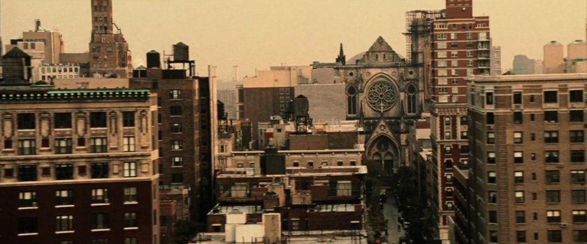 View of New York City skyline.