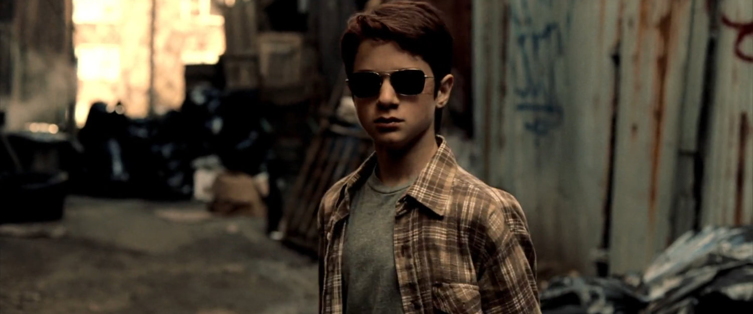 Young Matt in a New York alley.