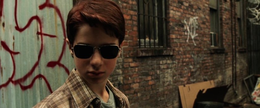 Young Matt in a New York alley.