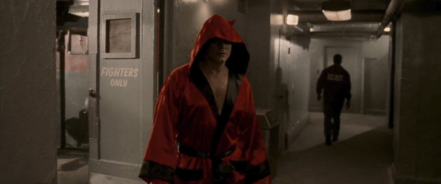 Jack Murdock exiting the dressing room at the Olympic Auditorium.