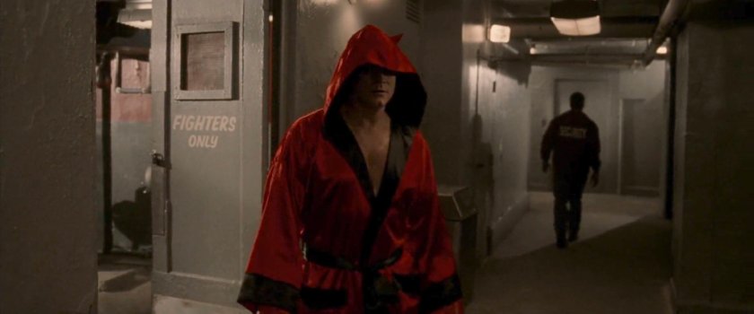 Jack Murdock exiting the dressing room at the Olympic Auditorium.