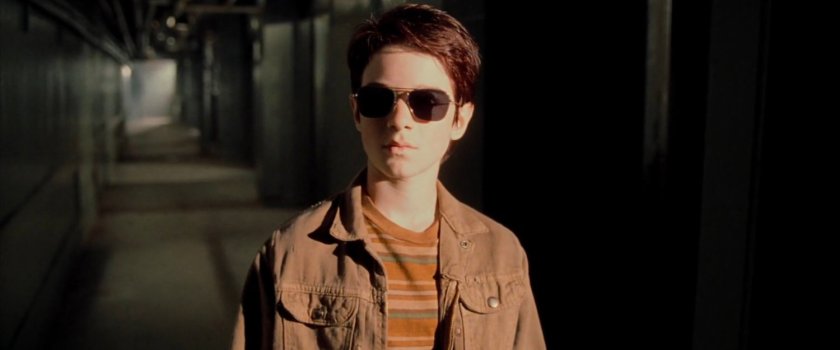 Young Matt in the hallway at the Olympic Auditorium.