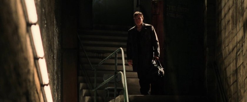 Jack Murdock on stairs outside Olympic Auditorium.