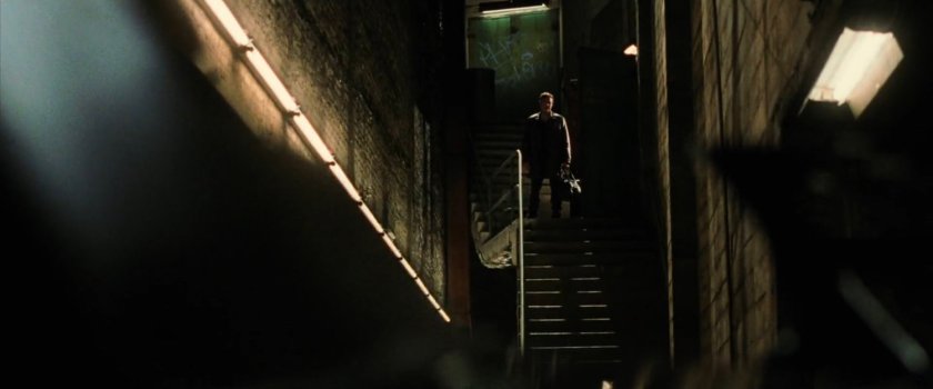 Jack Murdock on stairs outside Olympic Auditorium.