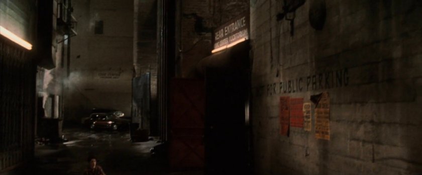 An alley outside the Olympic Auditorium.