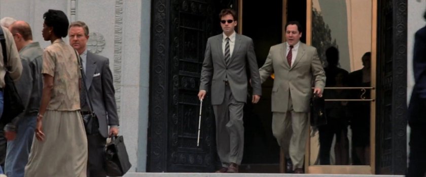 Matt and Foggy outside the courthouse.