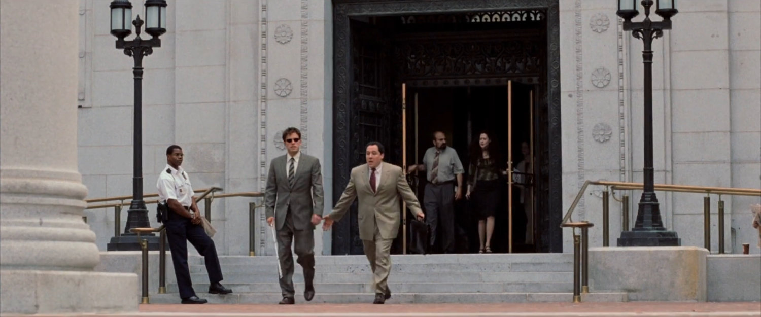 Matt and Foggy outside the courthouse.
