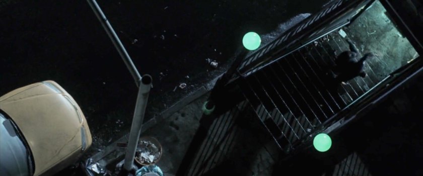 Jose falls down steps into subway.