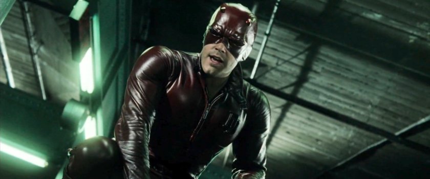 Daredevil in the 50th Street subway.