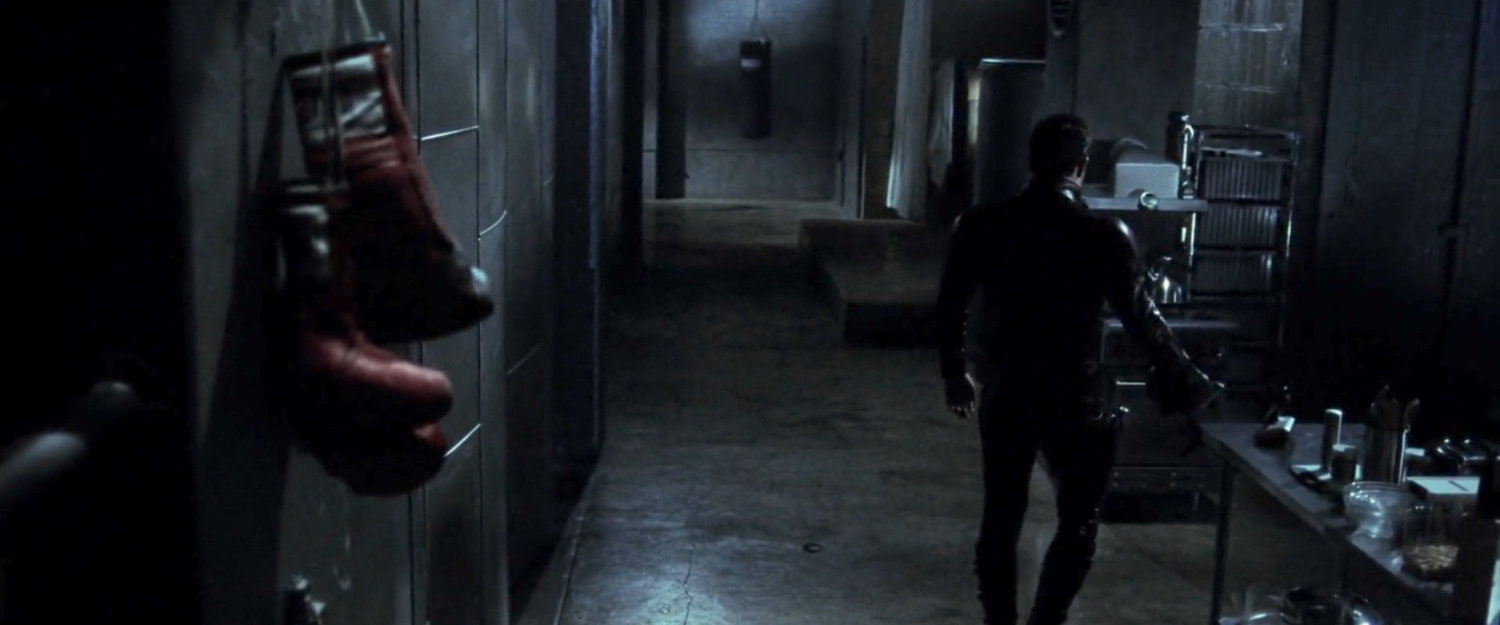 Matt in his dark apartment.