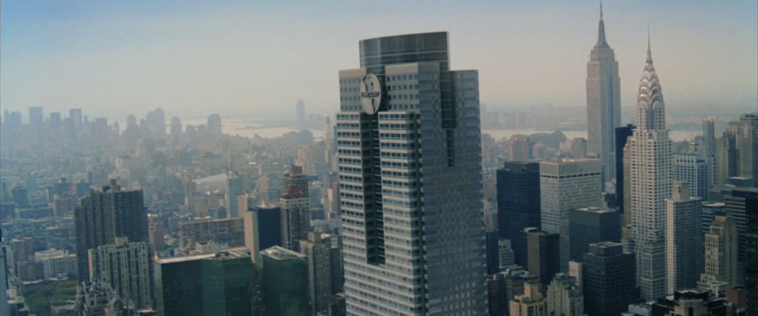 Aerial view of Fisk Corp building in New York.