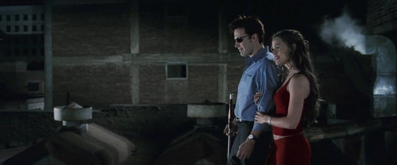 Matt and Elektra on his apartment complex roof.
