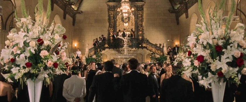 Interior of gala party in Grand Hotel.