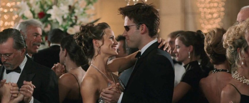 Elektra dances with Matt at the Black & White party in Grand Hotel.